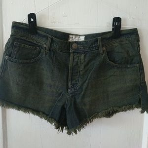 Raw Hem Denim Cutoff